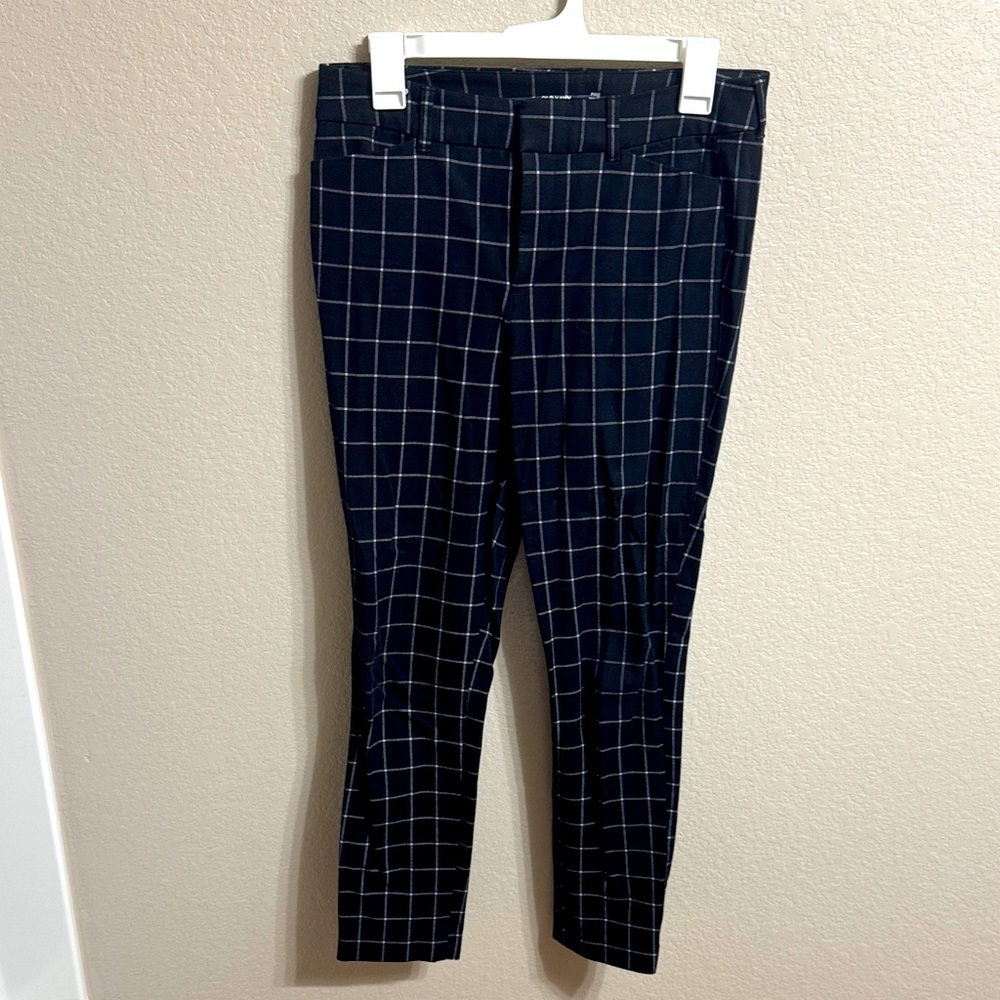 Old Navy Women’s black and white plaid Work Pants